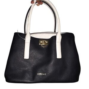 Women’s Black & White Gussaci Crossbody Handbag ✨